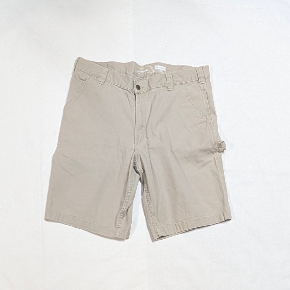Carhartt Rugged Flex Relaxed Fit Canvas Utility Shorts Khaki BS3652-M Mens 36